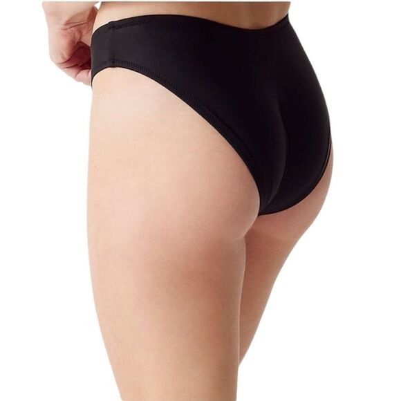 NWT J. Crew '90s High-Leg Bikini Bottom in Black Size XXL - Picture 3 of 10